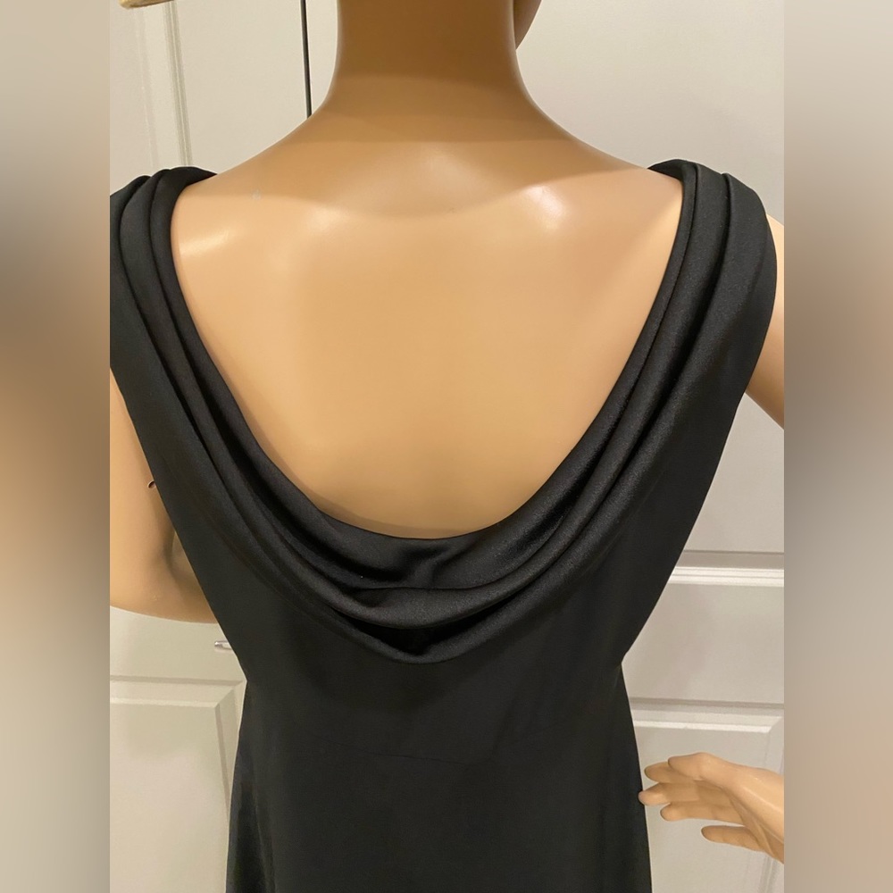 Talbots Petite Drape Neck Cocktail Dress, Size 12P - Picture 3 of 5